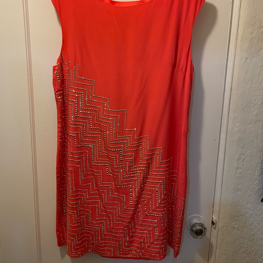 Trina Turk sheath faux stud dress